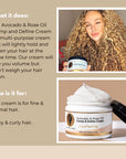 Bounce Curl - Avocado & Rose Oil Clump and Define Cream