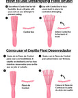 Rizos Curls - Pink Detangling Flexi Brush