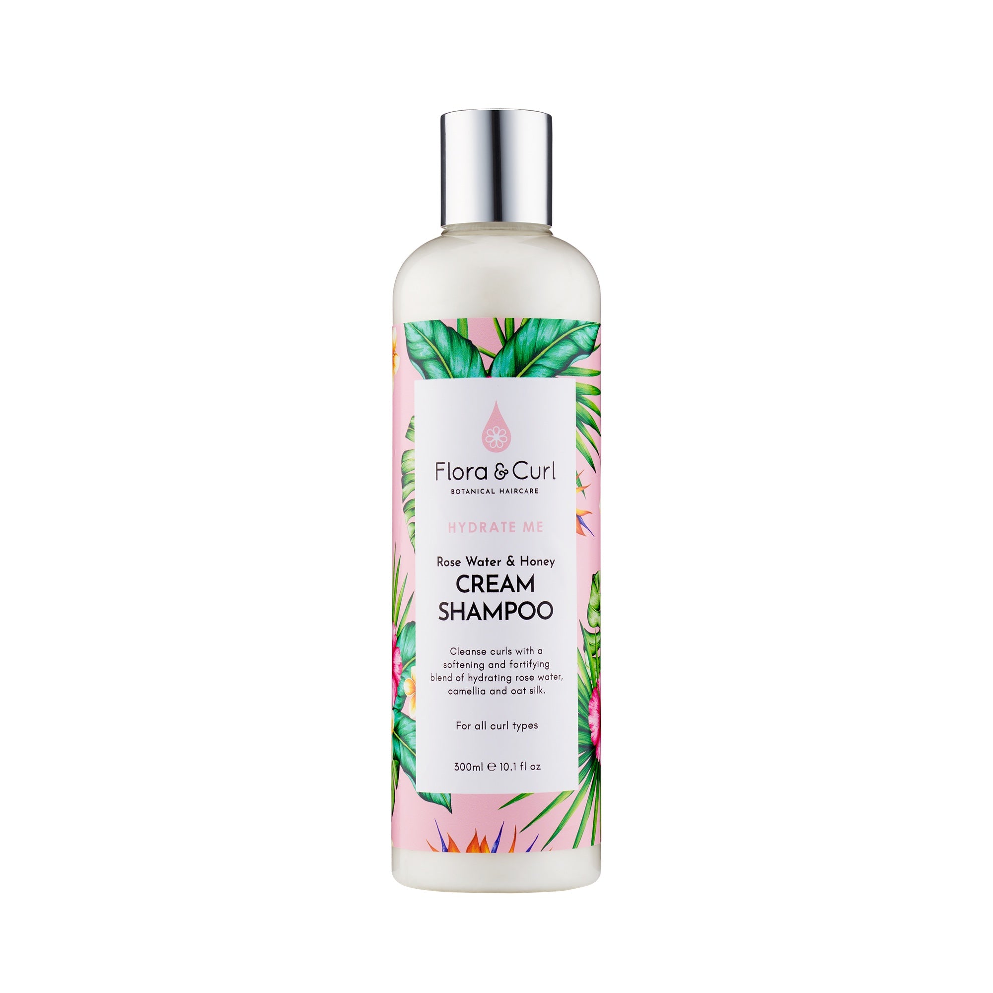 Flora & Curl - Organic Rose water & Honey Cream Shampoo