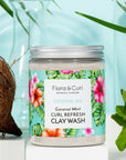 Flora & Curl - Coconut Mint Curl Refresh Clay Wash