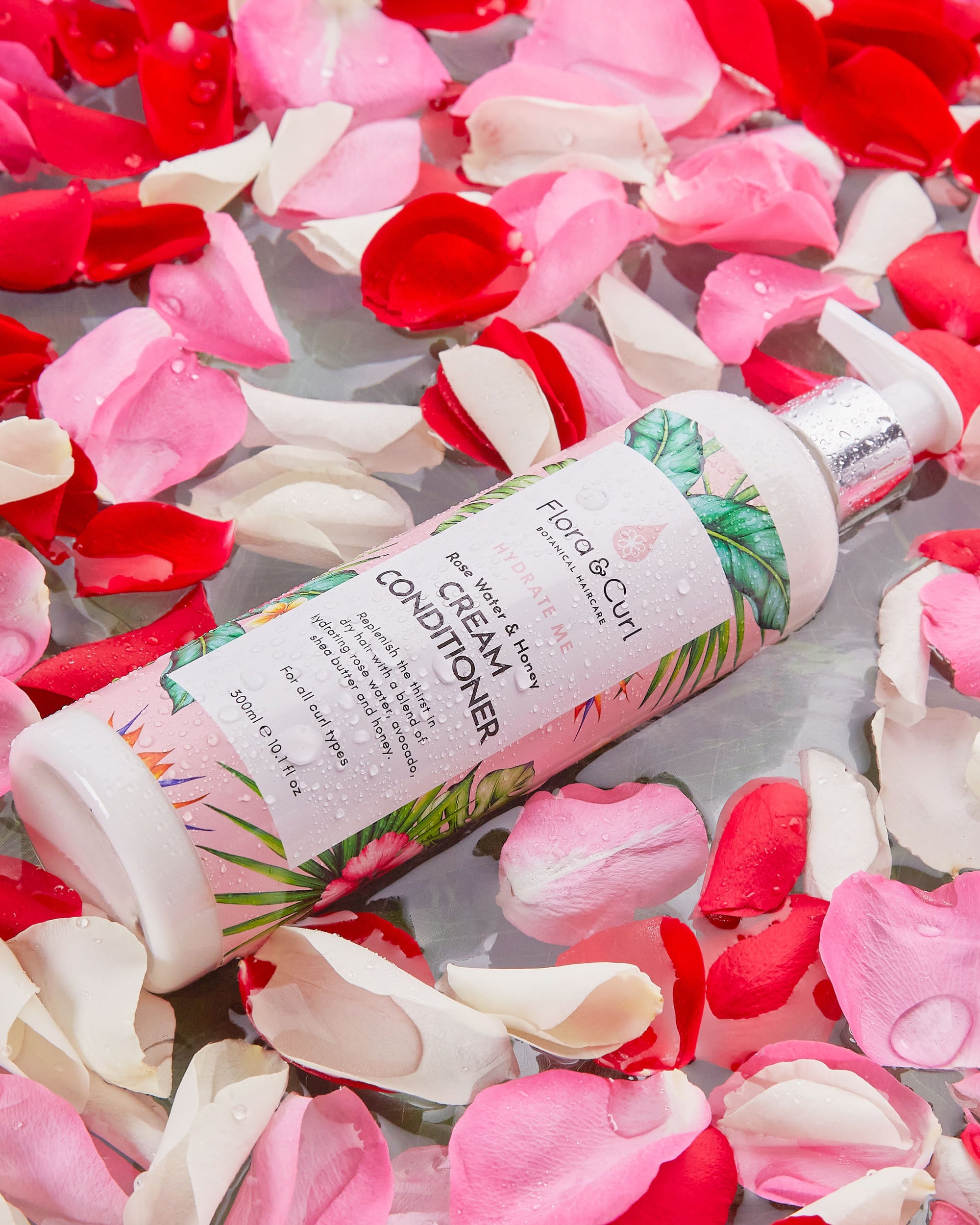 Flora & Curl - Organic Rose Water & Honey Cream Conditioner