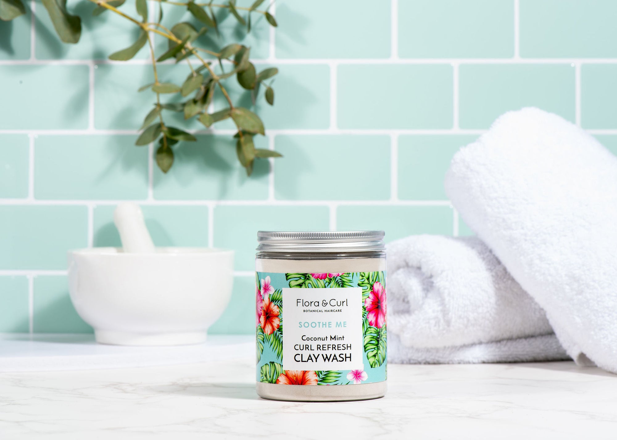 Flora & Curl - Coconut Mint Curl Refresh Clay Wash
