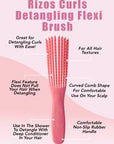 Rizos Curls - Pink Detangling Flexi Brush