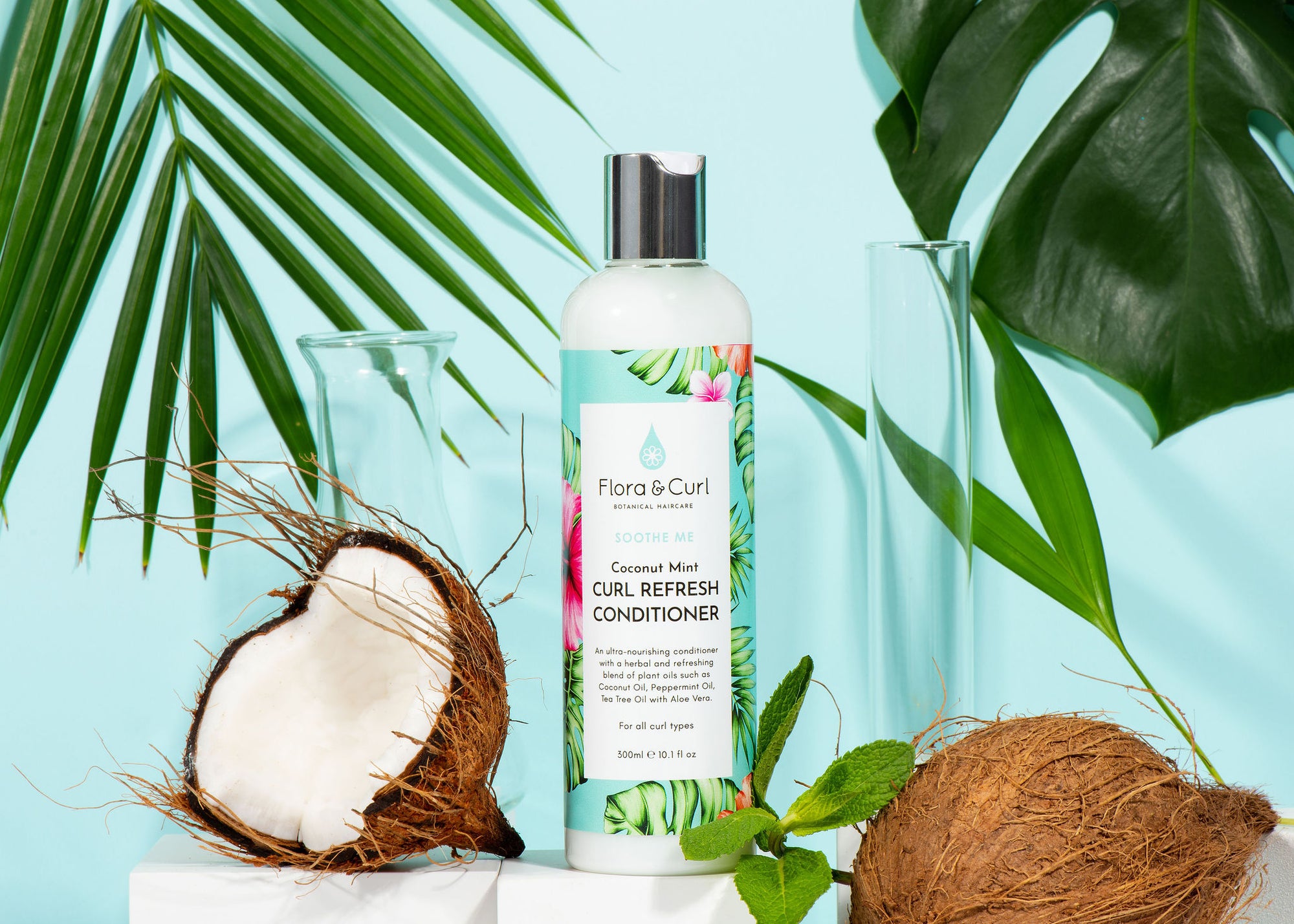 Flora & Curl - Coconut Mint Curl Refresh Conditioner