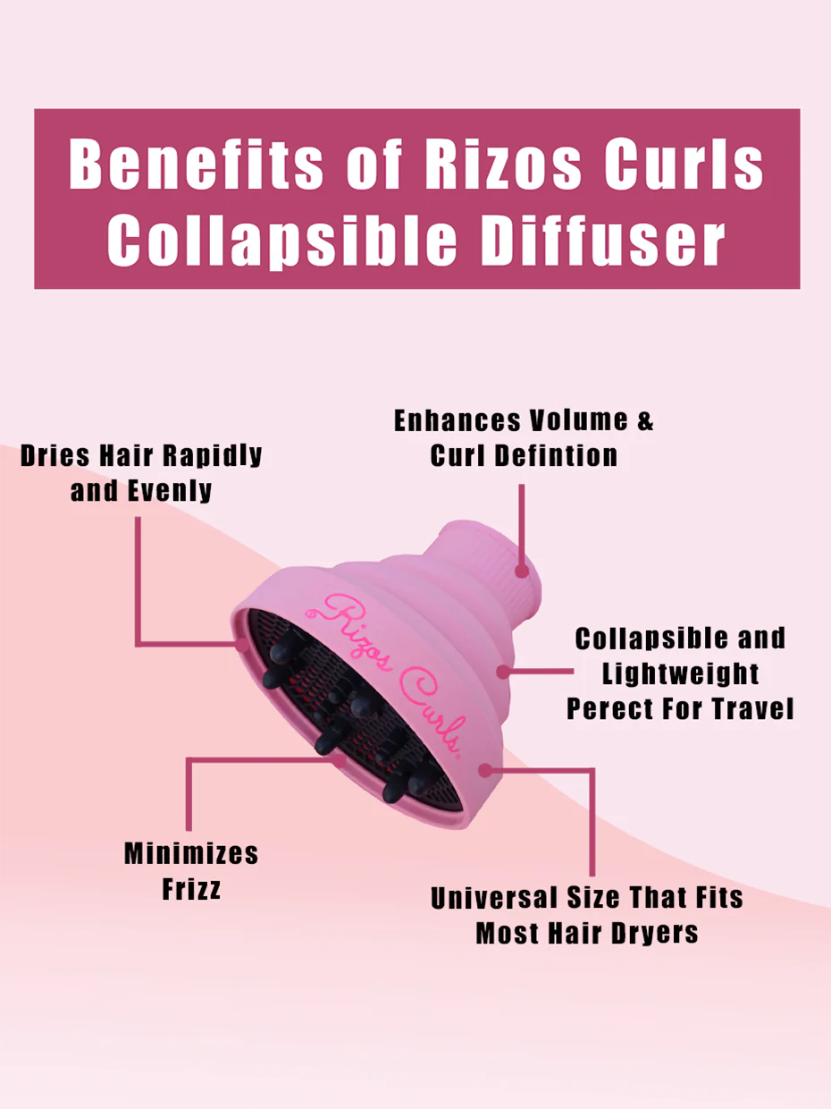 Rizos Curls - Pink Collapsible Diffuser