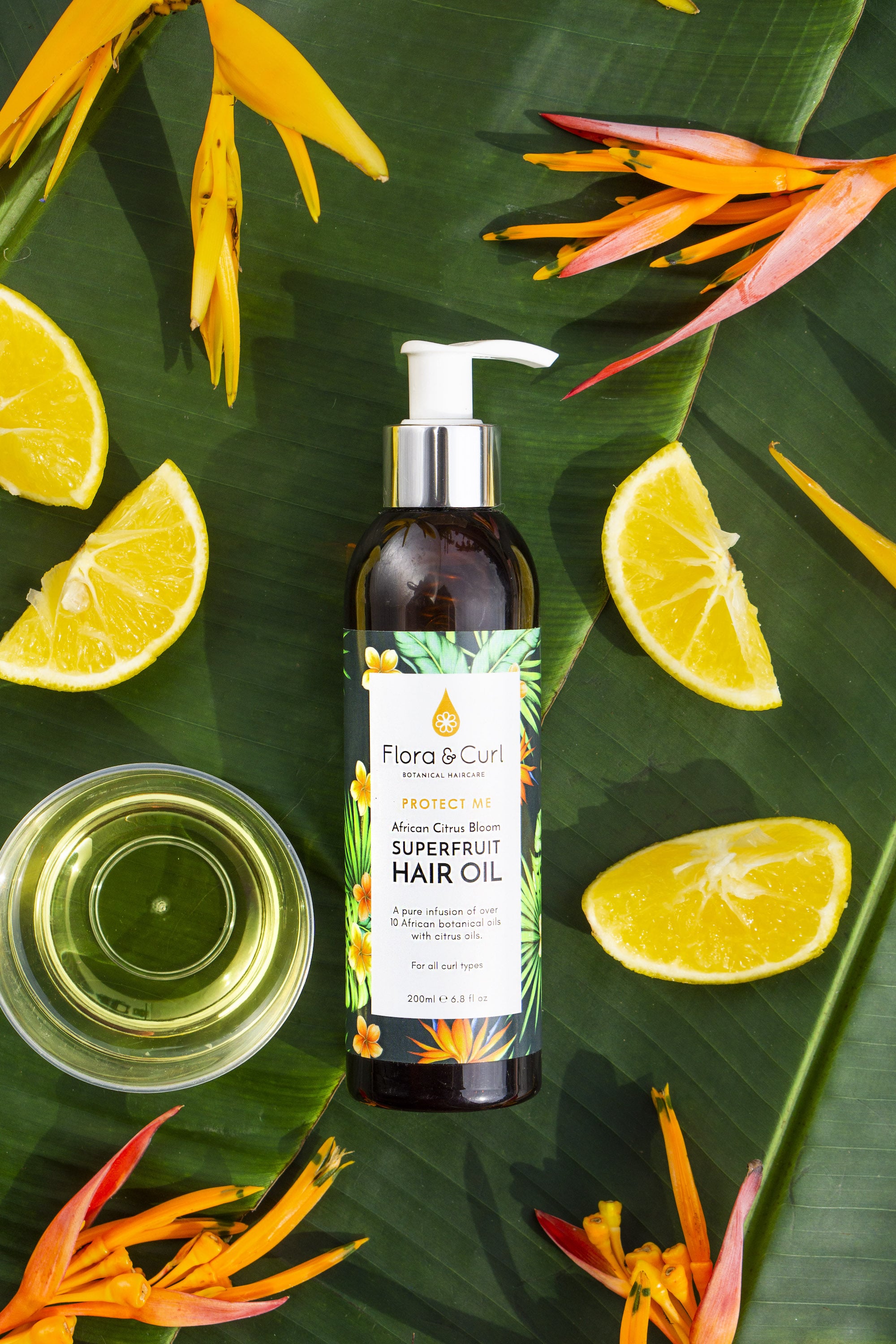 Flora &amp; Curl - African Citrus Superfruit Hair Oil