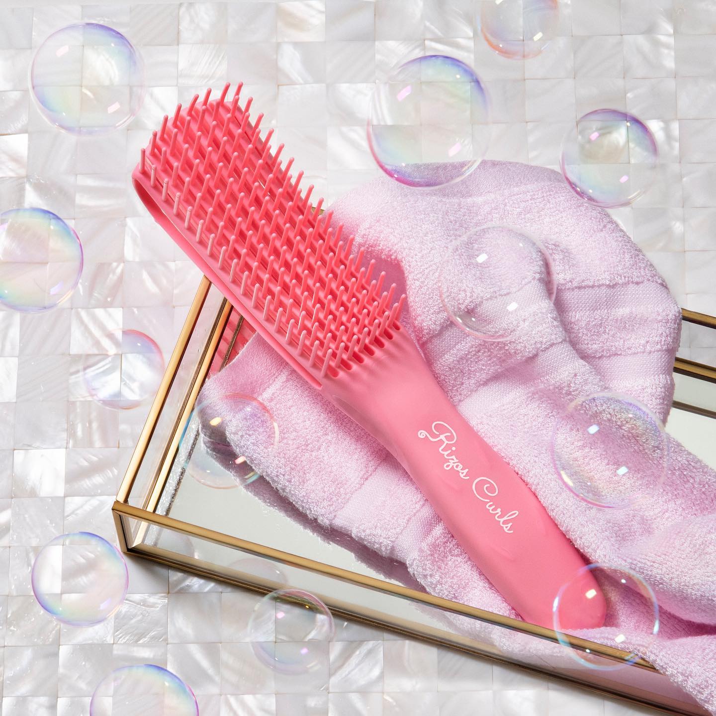 Rizos Curls - Pink Detangling Flexi Brush