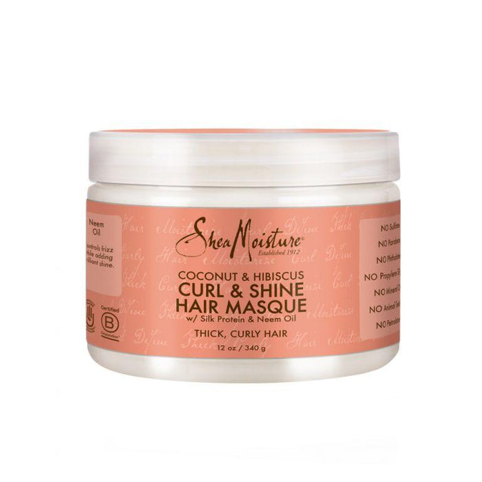 Shea Moisture - COCONUT & HIBISCUS CURL & SHINE HAIR MASQUE