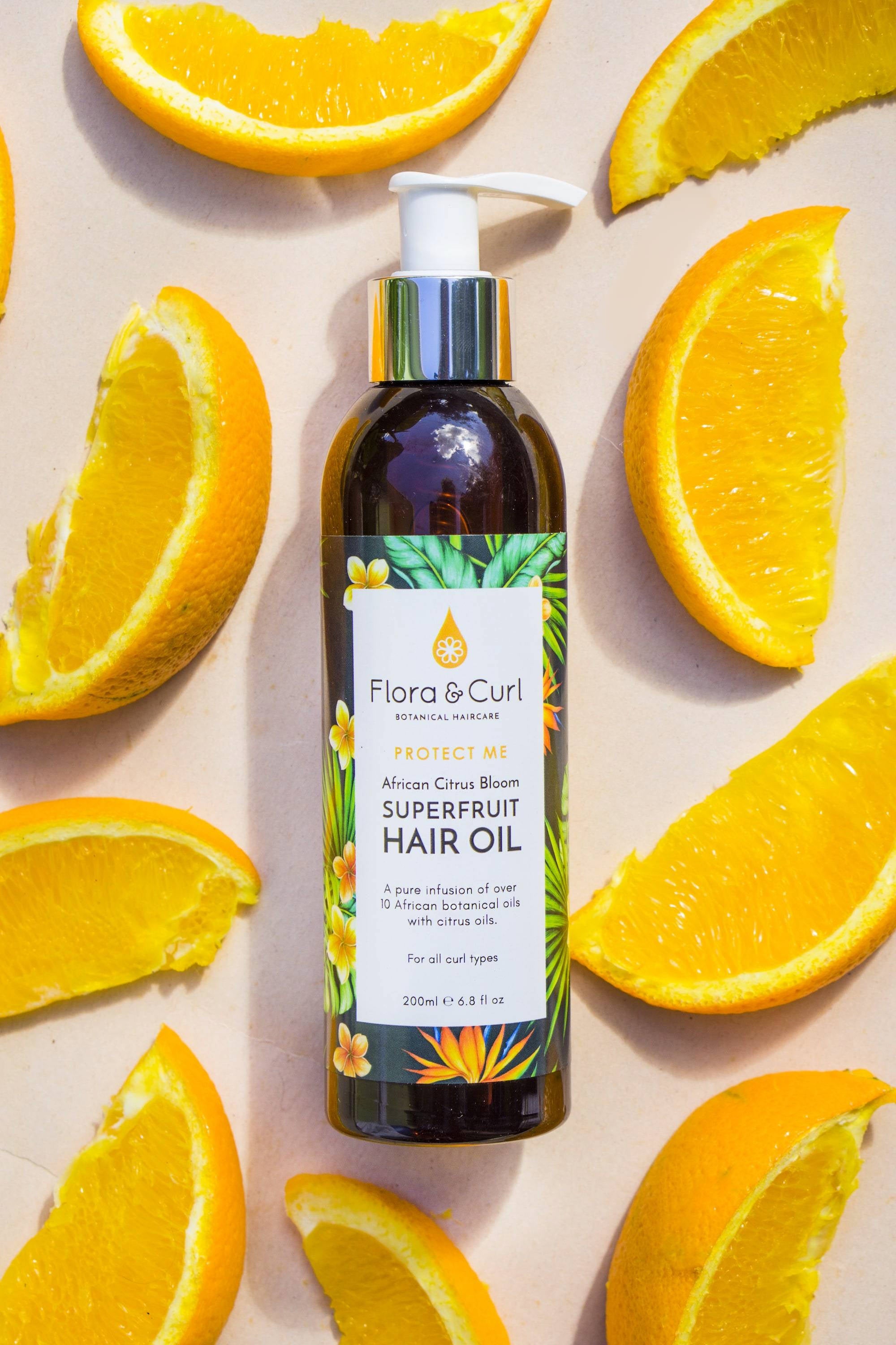 Flora &amp; Curl - African Citrus Superfruit Hair Oil