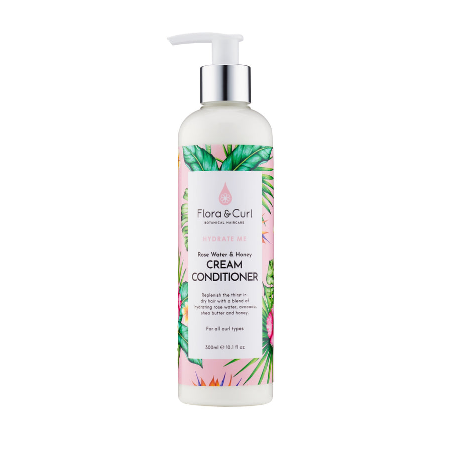 Flora & Curl - Organic Rose Water & Honey Cream Conditioner