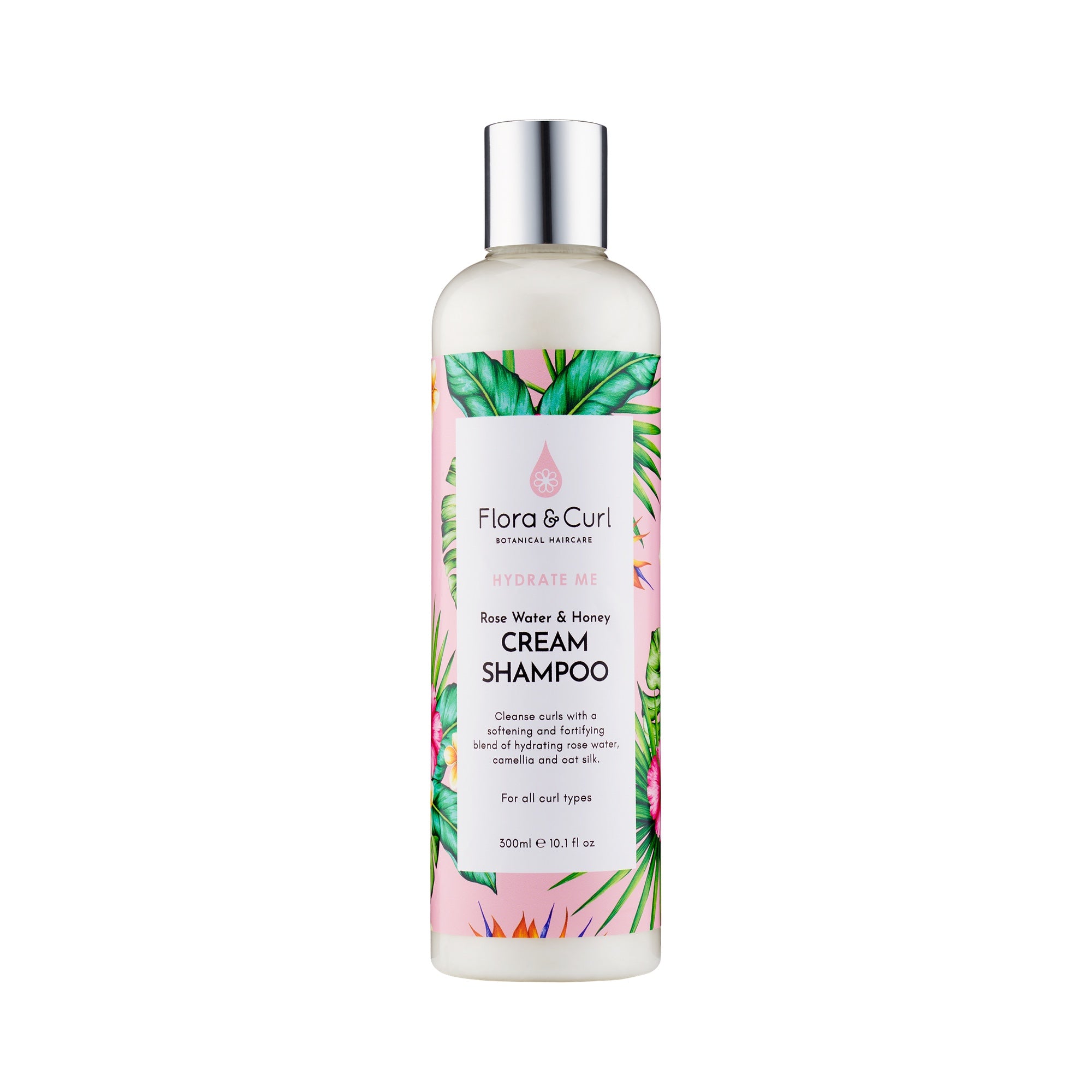 Flora &amp; Curl - Organic Rose water &amp; Honey Cream Shampoo