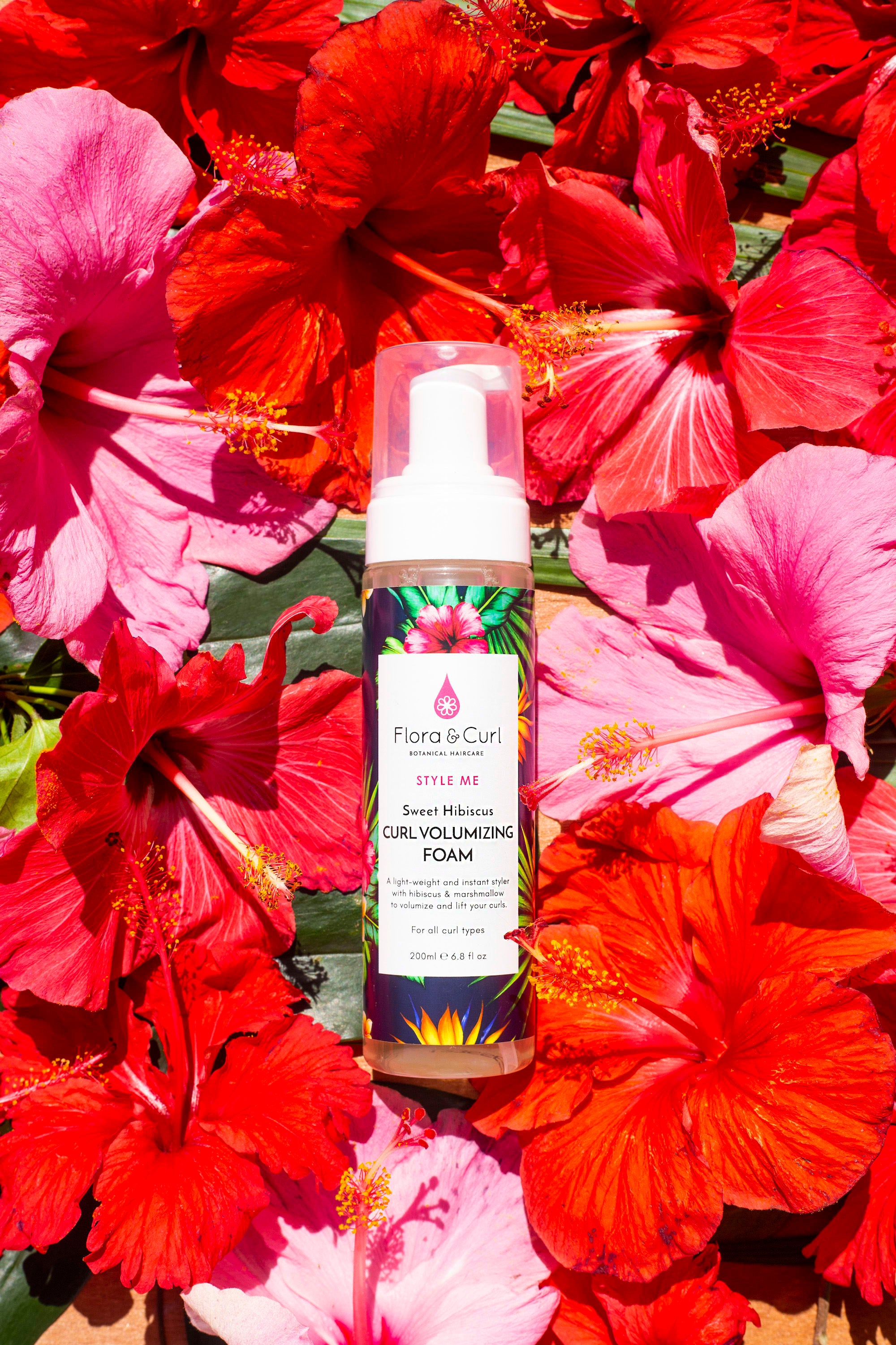 Flora &amp; Curl - Sweet Hibiscus Curl Volumizing Foam