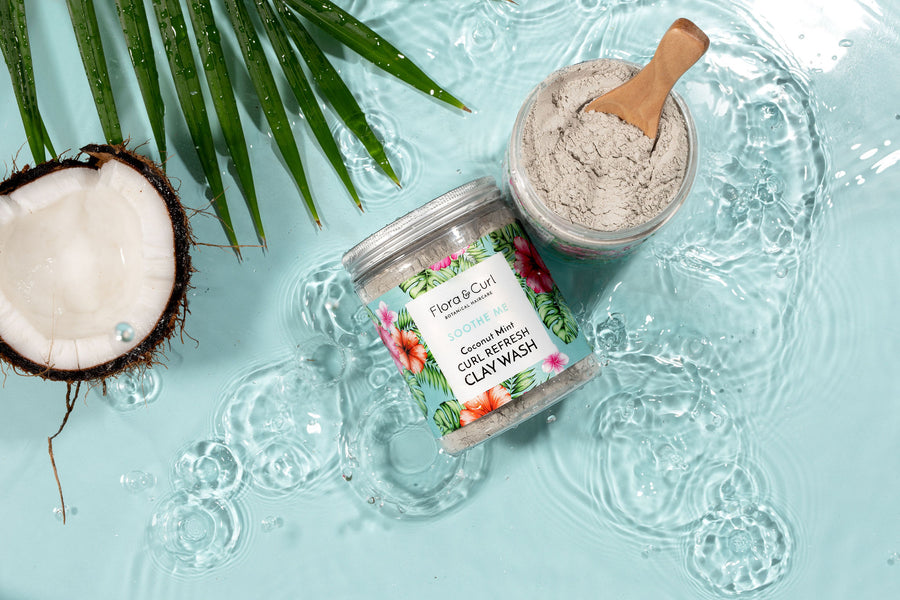 Flora & Curl - Coconut Mint Curl Refresh Clay Wash
