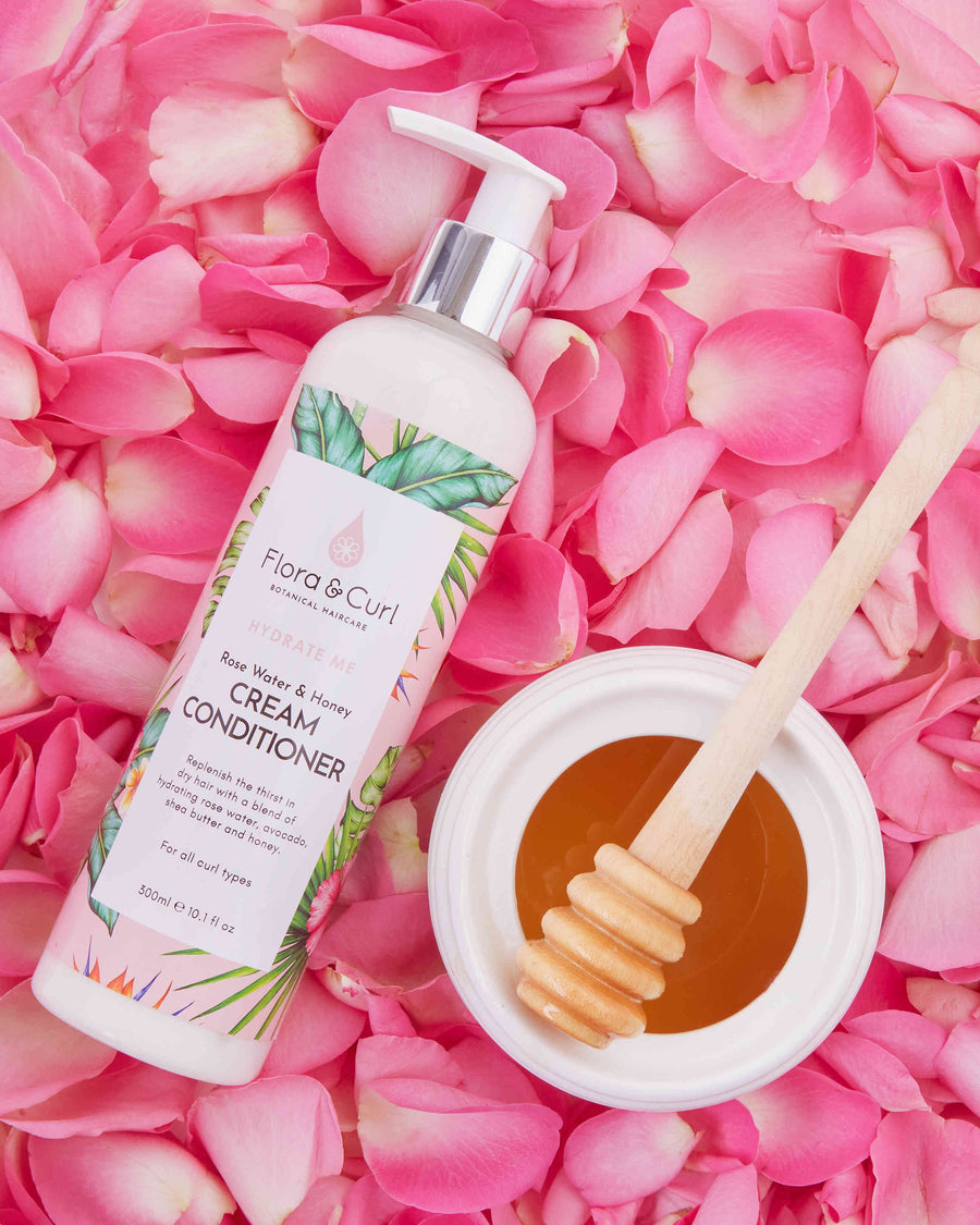 Flora & Curl - Organic Rose Water & Honey Cream Conditioner
