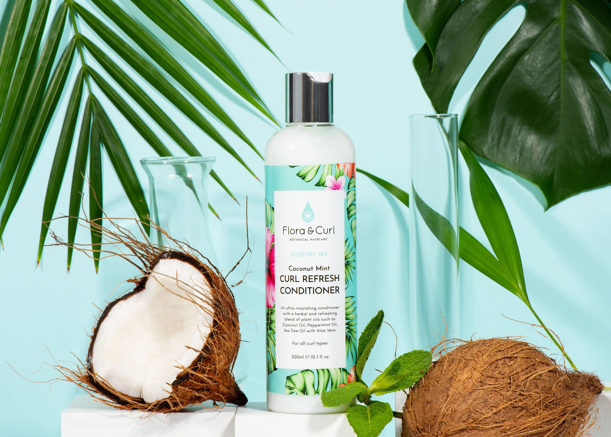 Flora &amp; Curl - Coconut Mint Curl Refresh Conditioner