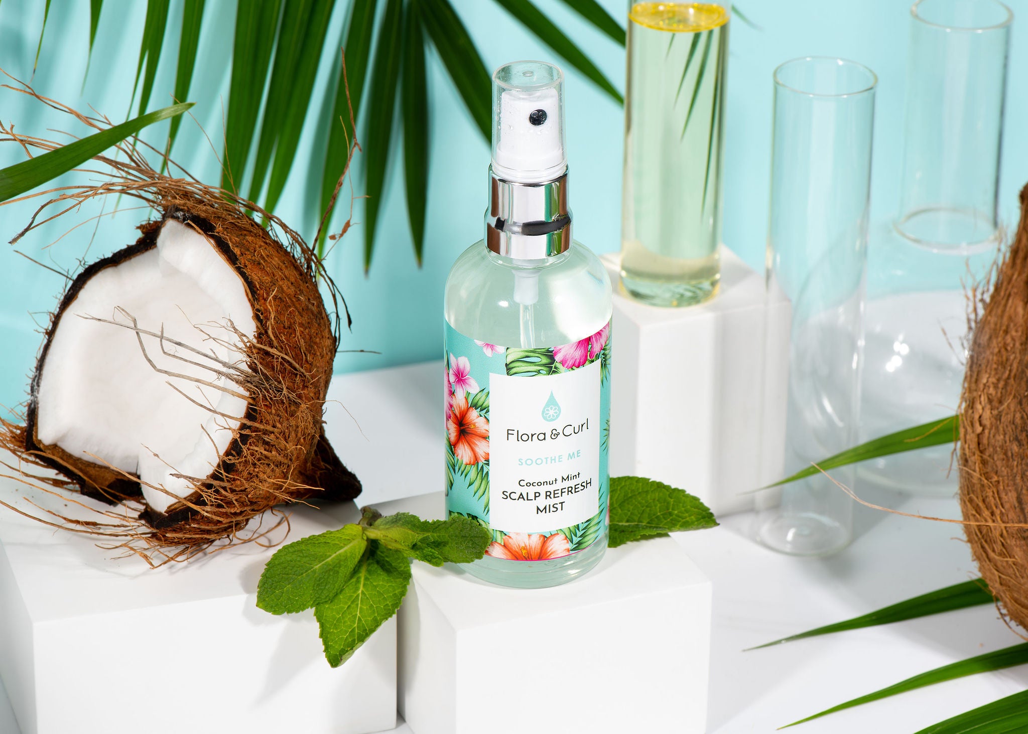 Flora &amp; Curl - Coconut Mint Scalp Refresh Mist