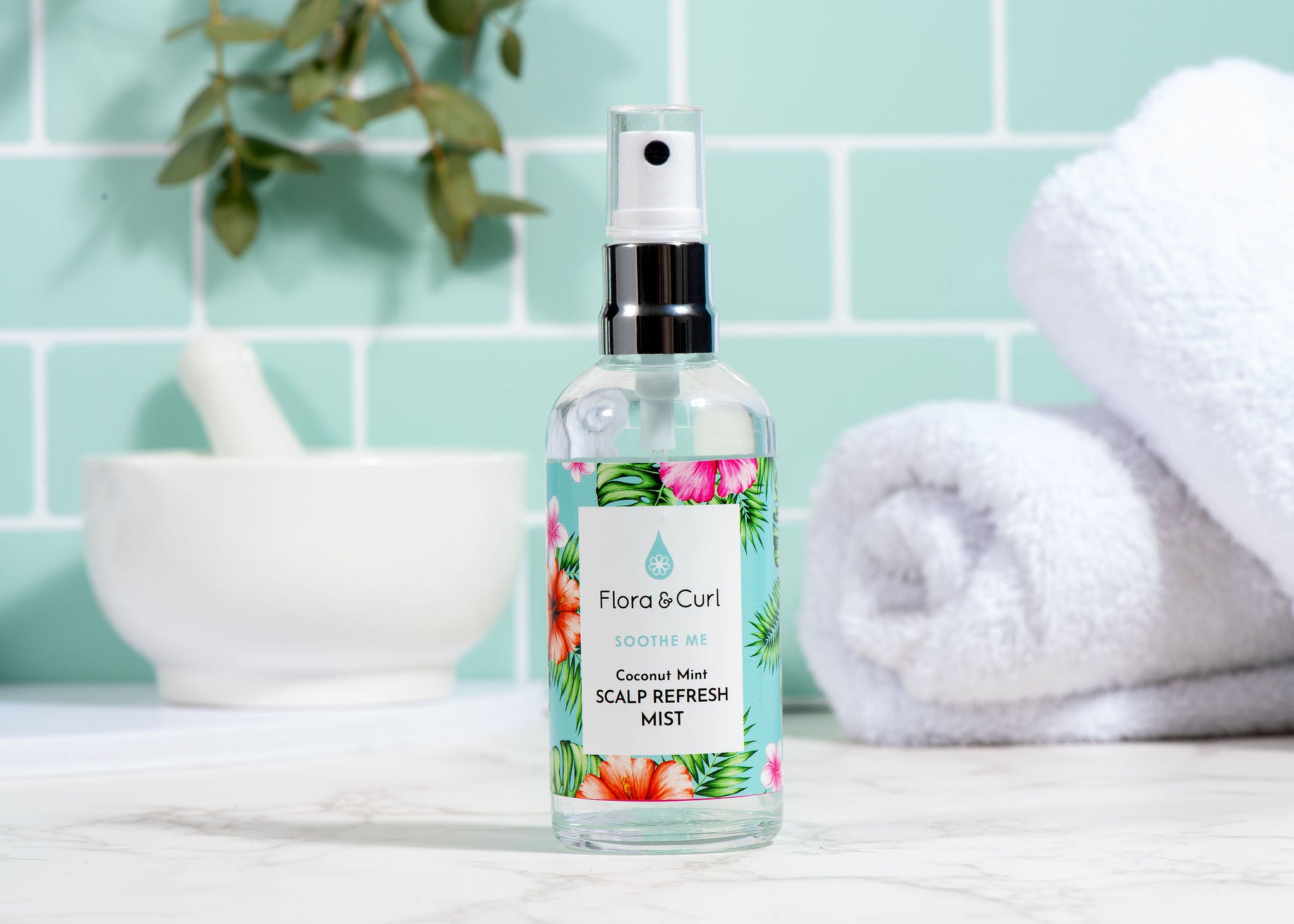 Flora &amp; Curl - Coconut Mint Scalp Refresh Mist