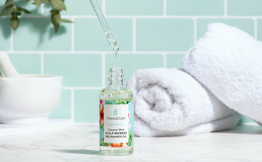 Flora & Curl - Coconut Mint Scalp Refresh Pre-Shampoo Oil